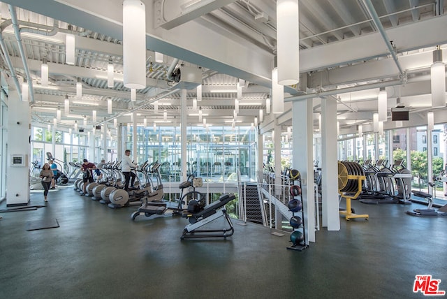 view of exercise room