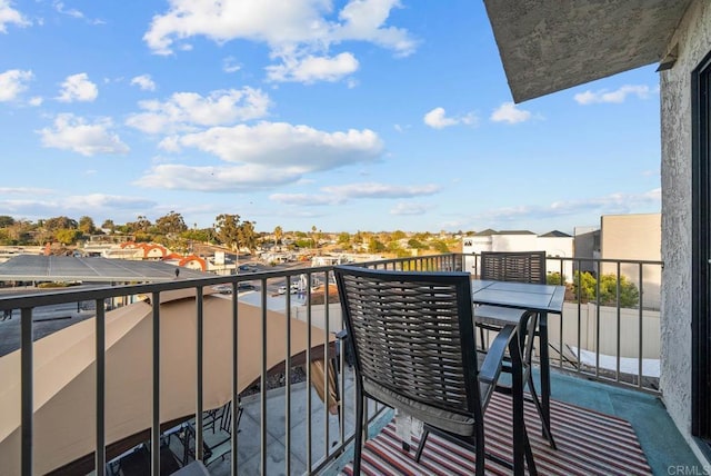 view of balcony