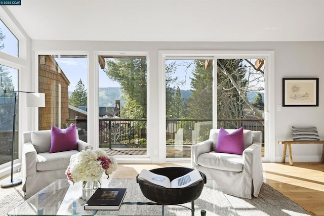 sunroom / solarium with a wealth of natural light