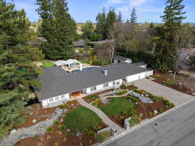 birds eye view of property