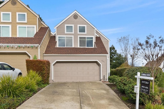 view of front of house featuring a garage