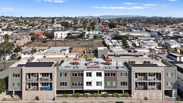 aerial view featuring a mountain view