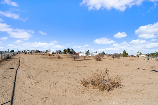 view of yard featuring a rural view