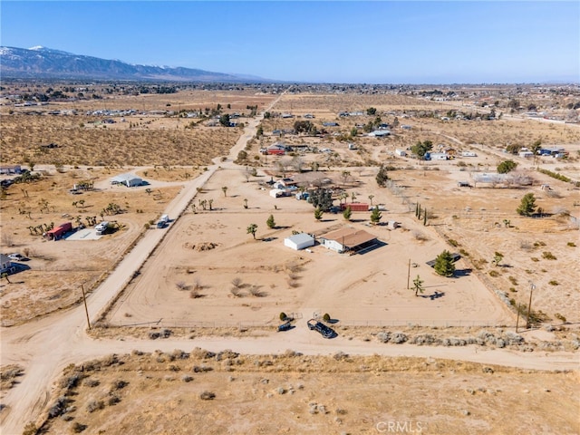 aerial view featuring a mountain view