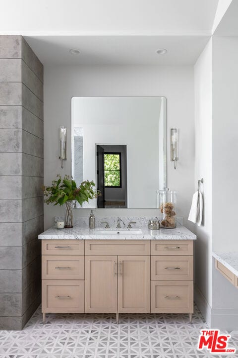 bathroom with vanity