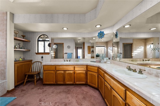 bathroom with vanity