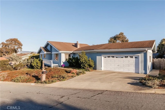 ranch-style house with a garage