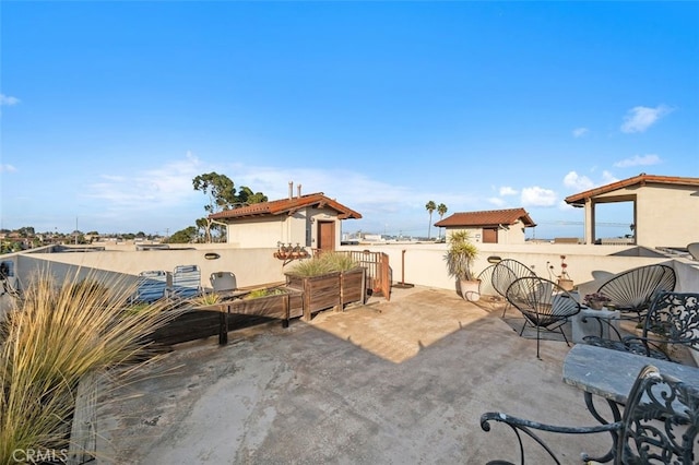 view of patio / terrace with an outdoor living space