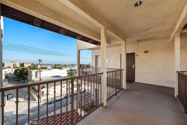 view of balcony