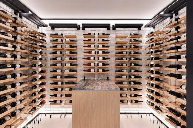 view of wine room