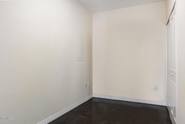 empty room featuring electric panel