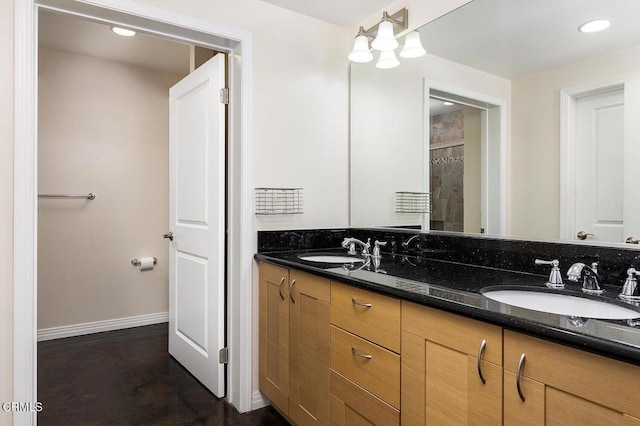 bathroom with vanity