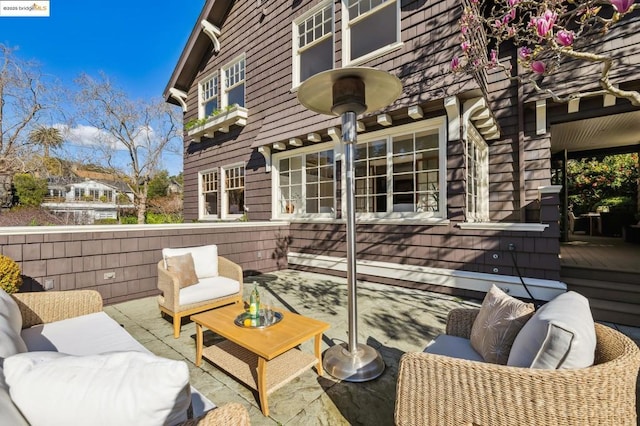 deck featuring an outdoor hangout area