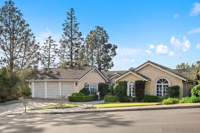 ranch-style house with a garage