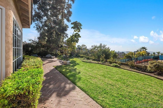 view of yard with a patio