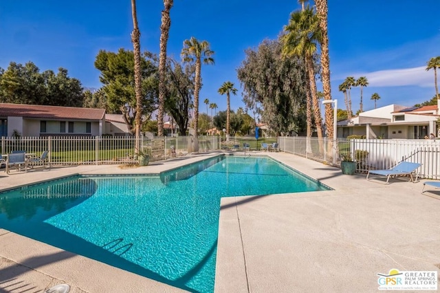 view of pool with a patio area