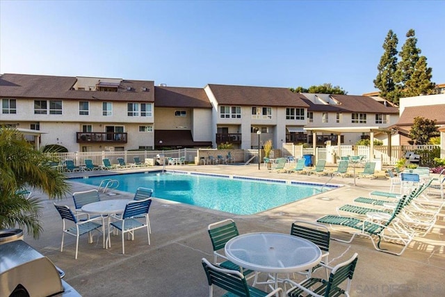 view of pool with a patio area