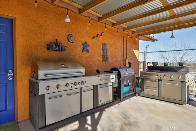 view of patio / terrace with grilling area and area for grilling