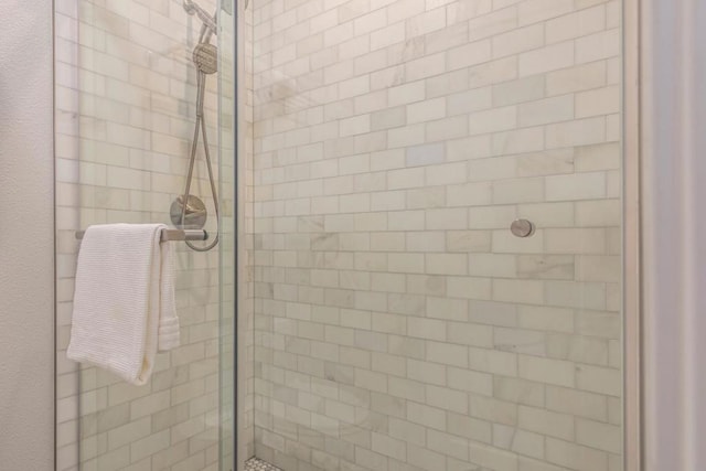 bathroom with an enclosed shower