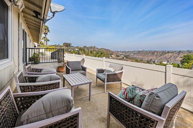 view of patio with outdoor lounge area