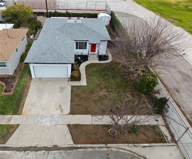 birds eye view of property