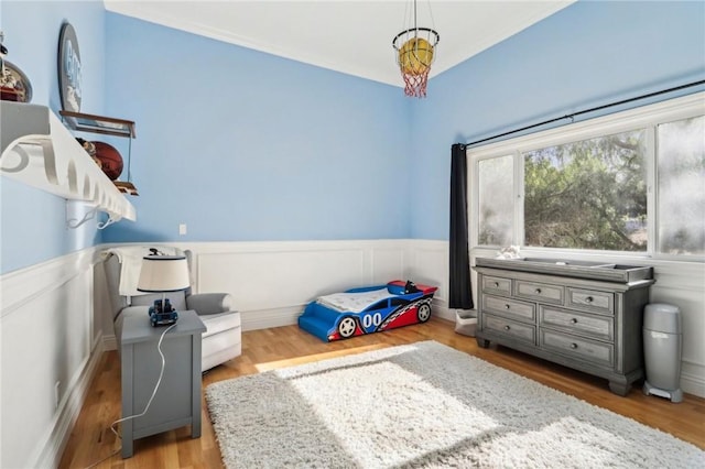 bedroom featuring light hardwood / wood-style flooring