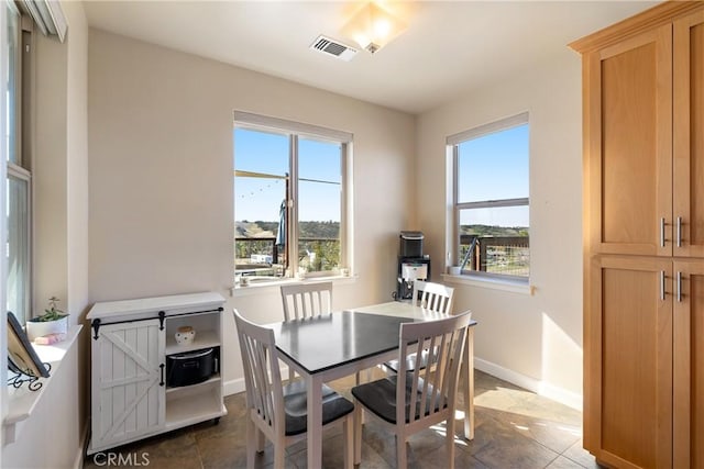 view of dining space