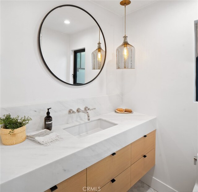 bathroom featuring vanity