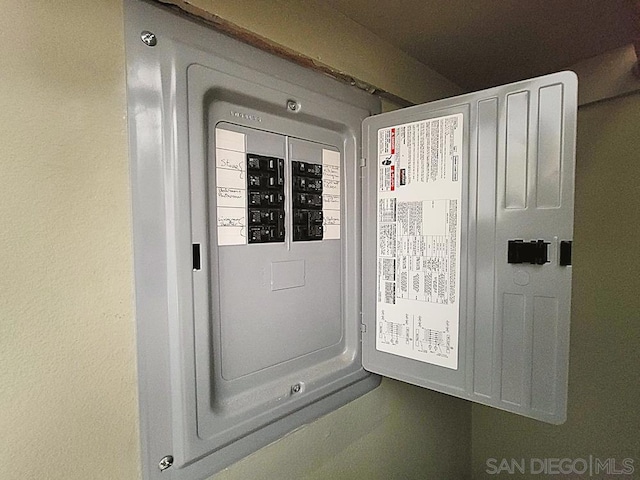 utility room featuring electric panel