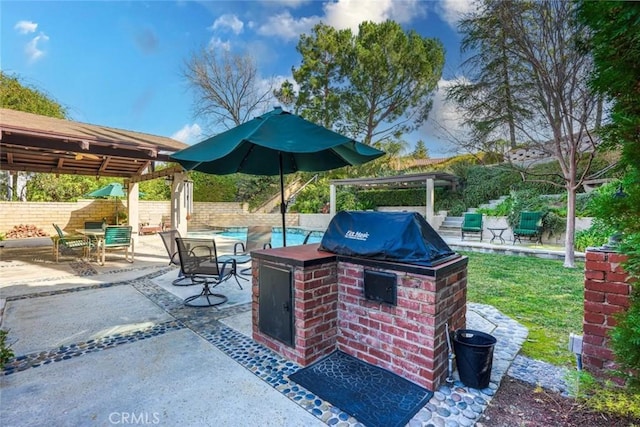 view of patio