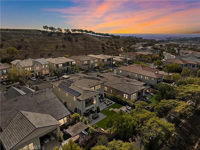 bird's eye view featuring a residential view