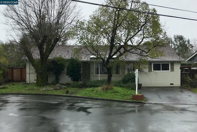 view of ranch-style house