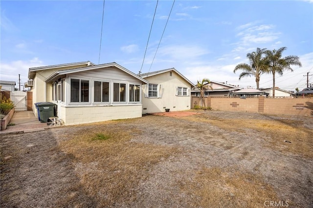 view of rear view of property