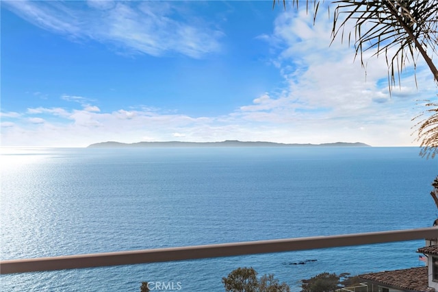 view of water feature featuring a mountain view