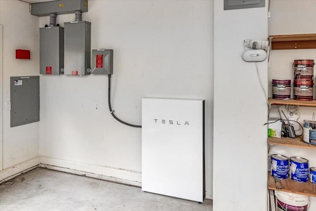 utility room featuring electric panel