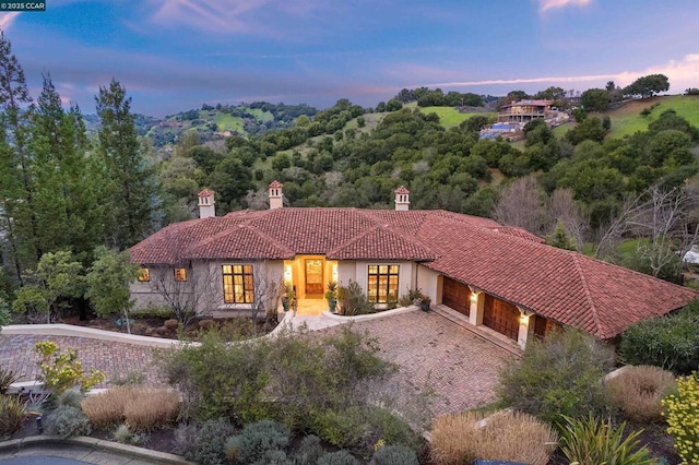 view of mediterranean / spanish-style home