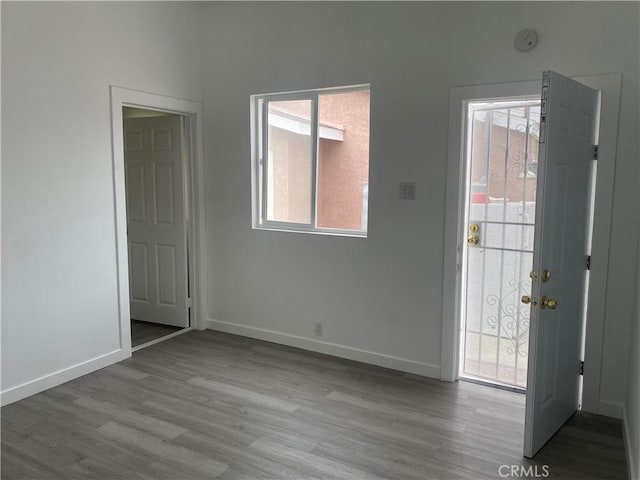 entryway featuring light hardwood / wood-style flooring