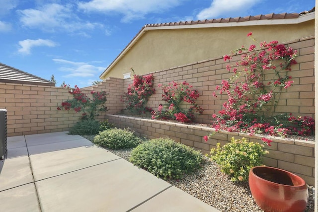 exterior space with a patio