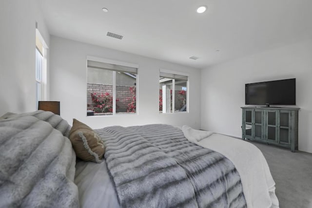 bedroom featuring carpet