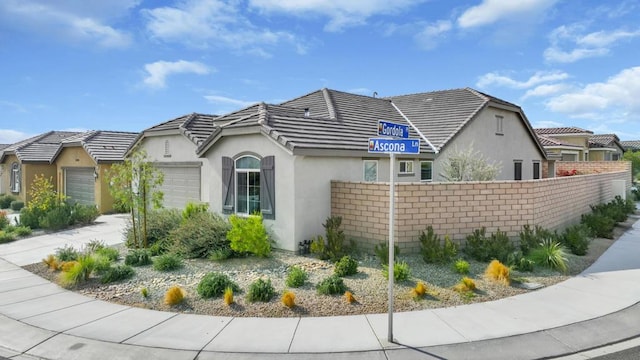 view of home's exterior with a garage