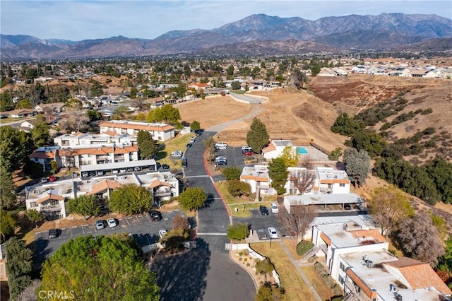 35172 Mesa Grande Dr, Calimesa, CA 92320 - aerial view of property and surrounding area featuring a mountainous background and nearby suburban area