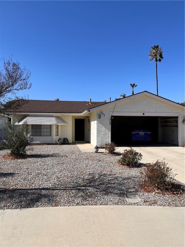 ranch-style house with a garage