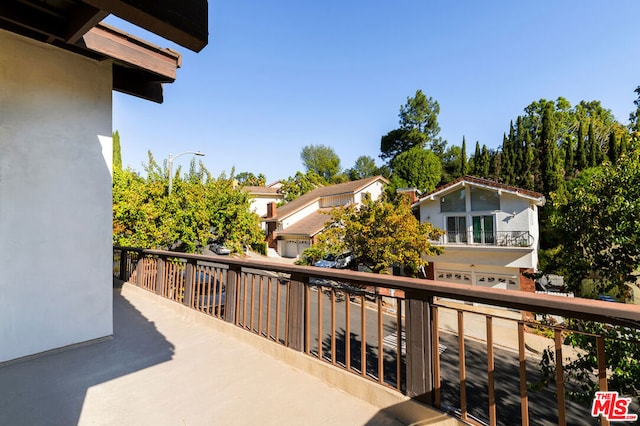 view of balcony