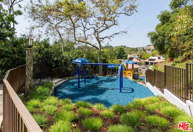 view of jungle gym