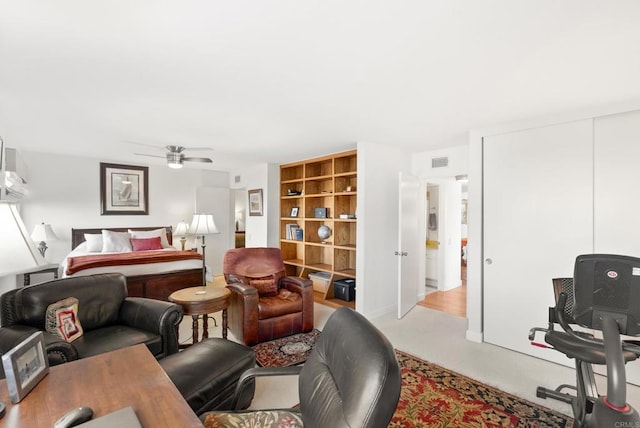 bedroom featuring a closet