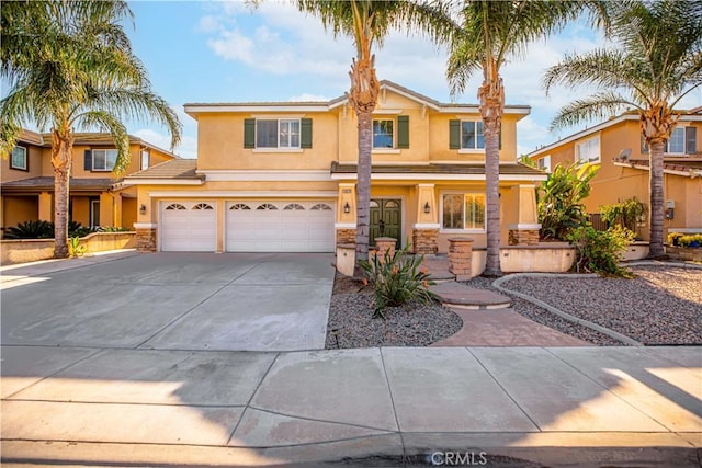 view of front of home featuring a garage