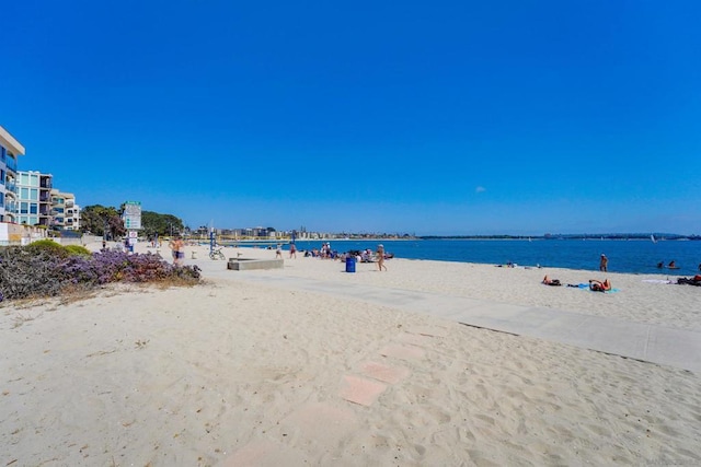 water view featuring a view of the beach