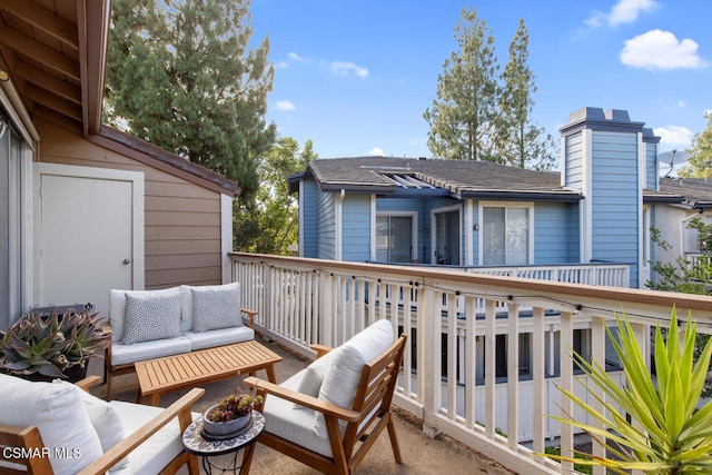 balcony with outdoor lounge area