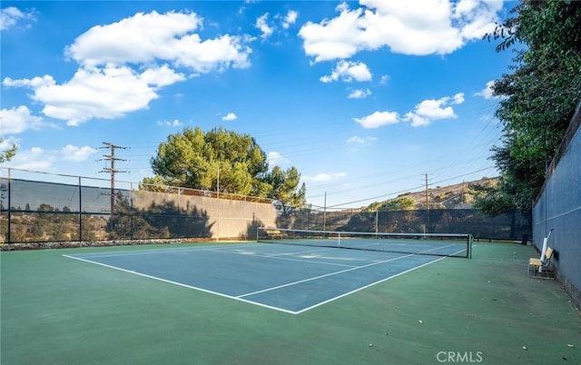 view of tennis court