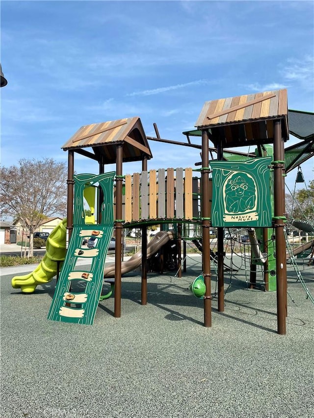 view of jungle gym